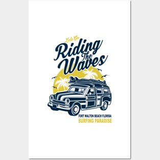 Fort Walton Beach Florida Surfing Paradise Posters and Art